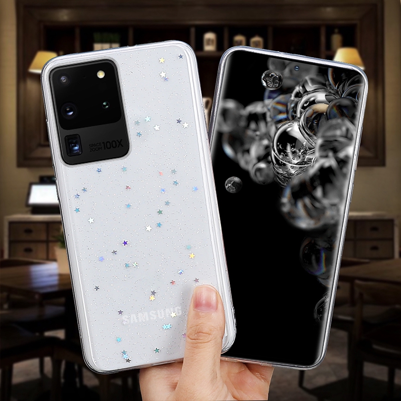 Ốp điện thoại lấp lánh cho Samsung Galaxy S21 S20 S10 Ultra Note 21 10 Plus Pro A21S A31 A51 A71 A52 A72 A50 A70 A50S