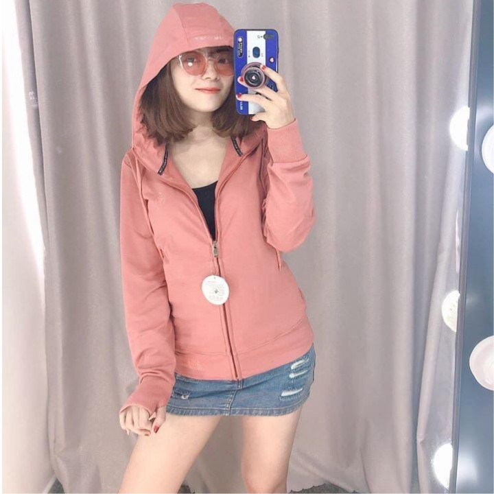 Áo Khoác Thun Nữ Cotton 6 Túi Li m 8 Cao Cấp Mẫu mới 2020