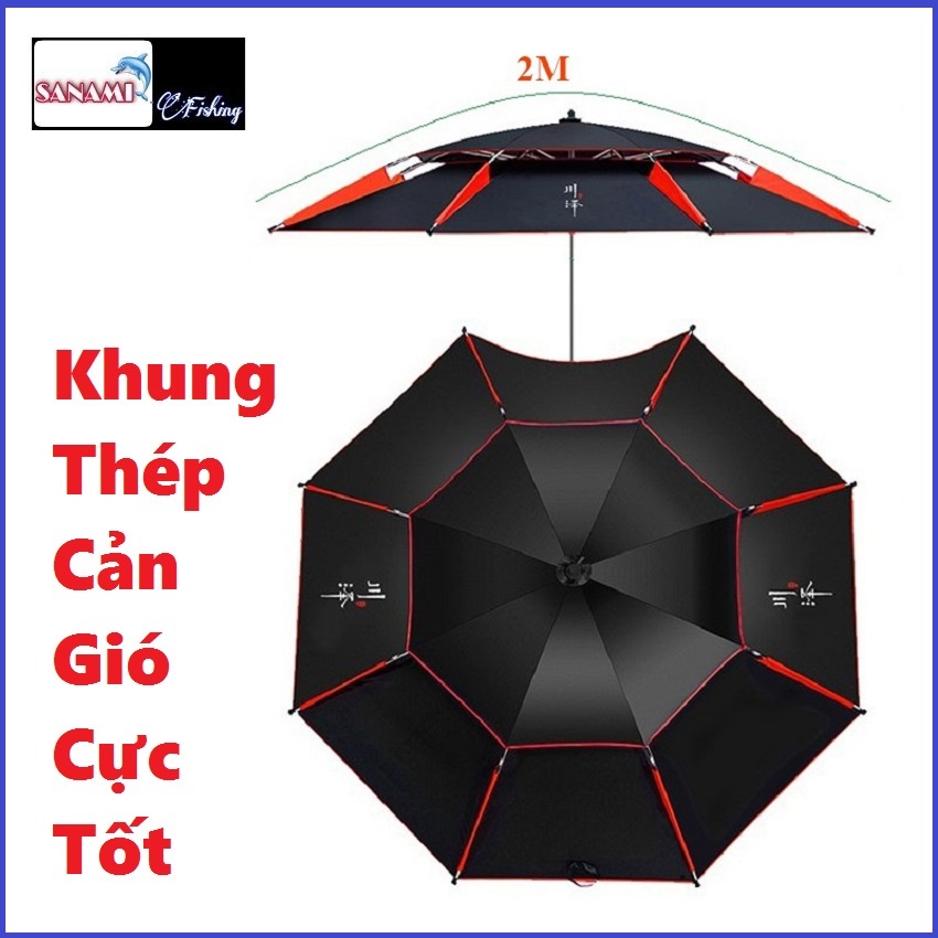 Ô Câu Cá Ô Dù Che Nắng Mưa KK-11 Chất Lượng - Sanami Fishing