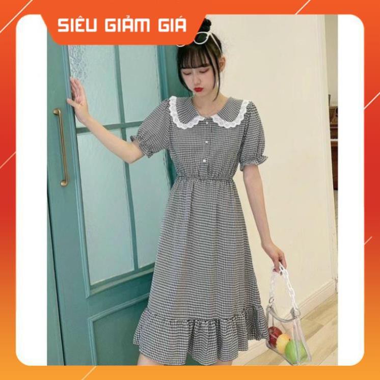 Váy Nữ Kẻ Thô Lụa Nuột Nà Cực Xinh Chất Bao Đẹp M227 -Teen 888