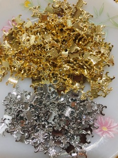 3 Charm kim loại trang trí móng tay