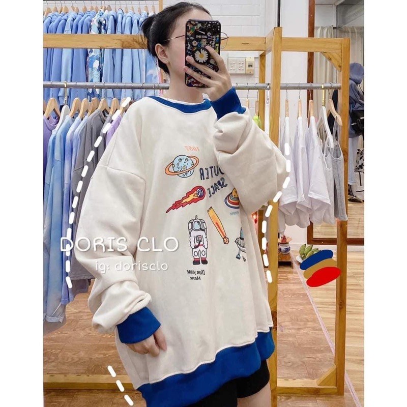 Áo nỉ cổ xanh | BigBuy360 - bigbuy360.vn