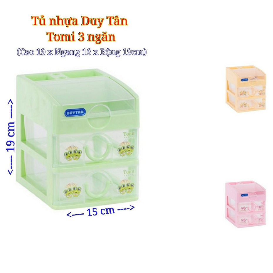 Tủ nhựa duy tân Tomi nhỏ 3 ngăn