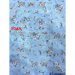 VẢI VOAN  HOA NHÍ - DÒNG VẢI THÔNG DỤNG - 1 MÉT X 1M5