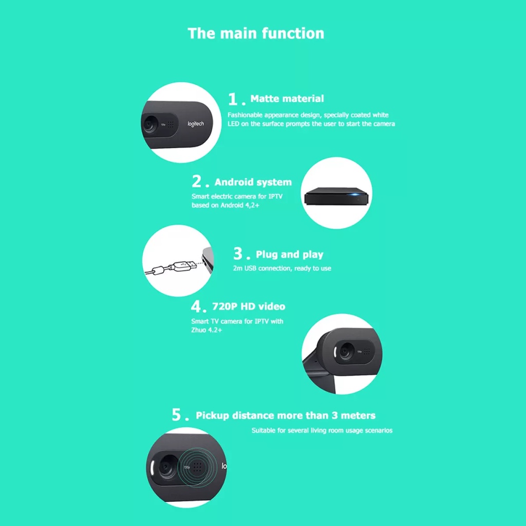 Webcam Logitech C270i IPTV chuyên cho android tv box