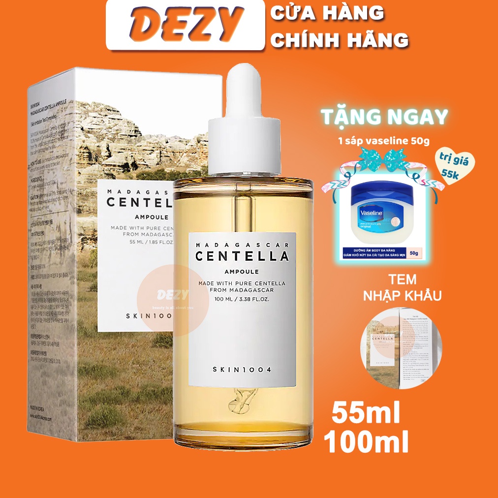 Serum Centella Tinh Chất Rau Má Phục Hồi Da Skin1004 Hàn Quốc Chính Hãng - Hỗ Trợ Giảm Mụn Dưỡng Trắng Da Mặt Dezy