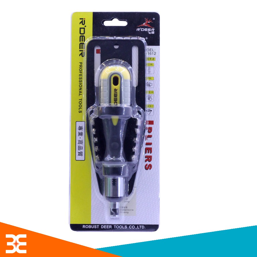 Bộ Tua Vít Đa Năng R'DEER RT-1612 Kèm 10 Đầu Vặn Vít