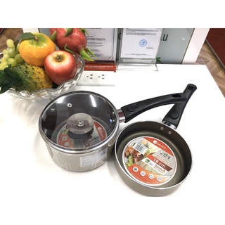Nồi/ Chảo Chống Dính Đáy Từ Elmich Baby Chảo Và Quánh 16CM hàng km