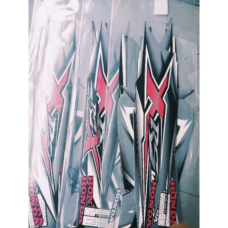 Bộ tem Wave RSX 2011 màu đen 3 lớp hàng nhập Thái Lan chất lượng cao dành trang trí riêng cho dòng xe này