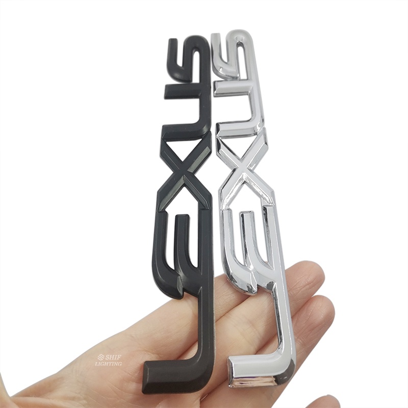 1 x Miếng Dán Logo Bằng Crom Màu Đen Cho Xe Hơi LEXUS