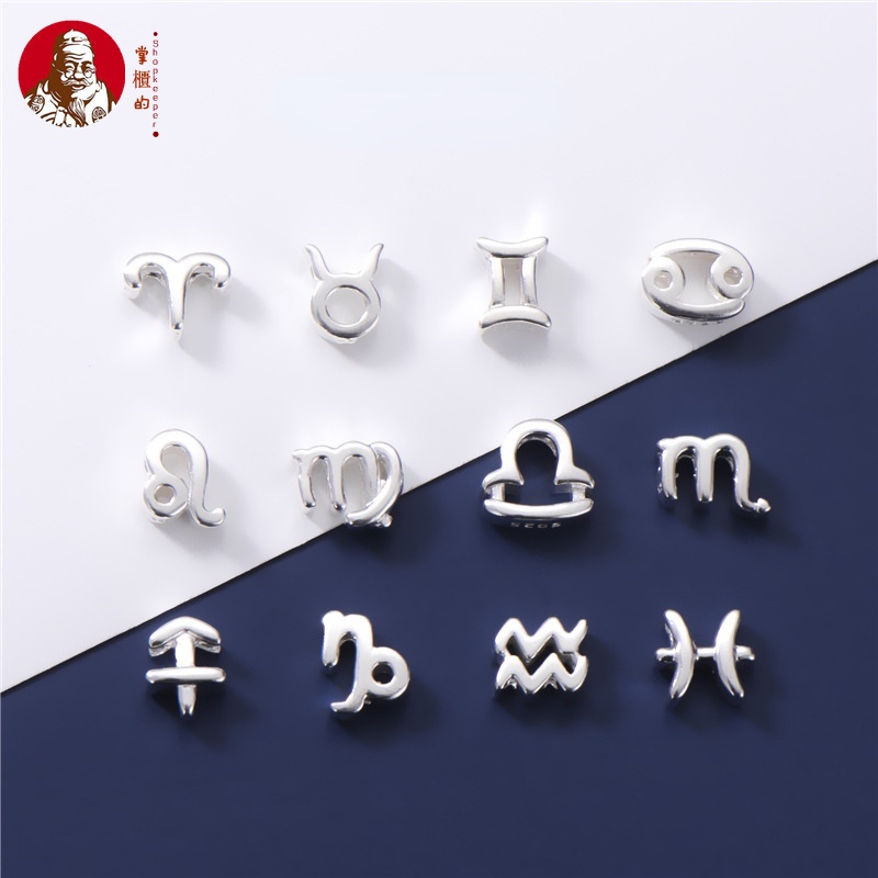Mặt Dây Chuyền Bằng Bạc S925 Hình Chòm Sao Đục Lỗ DIY