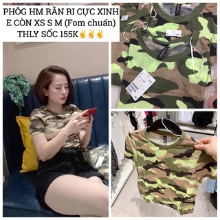 Áo thun lính HM ( Sẵn Xs S M - Shop Sumi Auth)