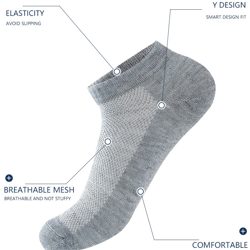 1 Đôi Tất Lưới Thoáng Khí Chất Lượng Cao Cho Nam