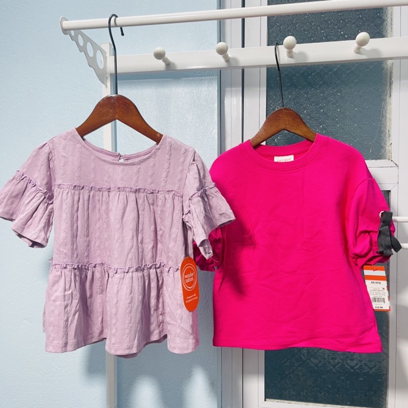 Áo thun bé gái Wonder, C&J 4-16 tuổi 🌈 Áo phông tay lỡ cotton mềm xuất dư 0922