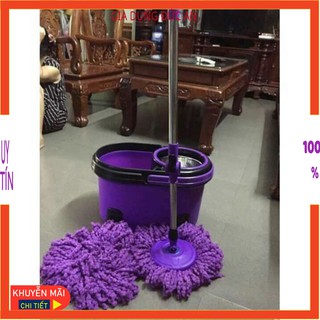 BỘ CHỔI LAU NHÀ ROBOT 360 ĐỘ( KÈM CÂY LAU + 2 BÔNG LAU)