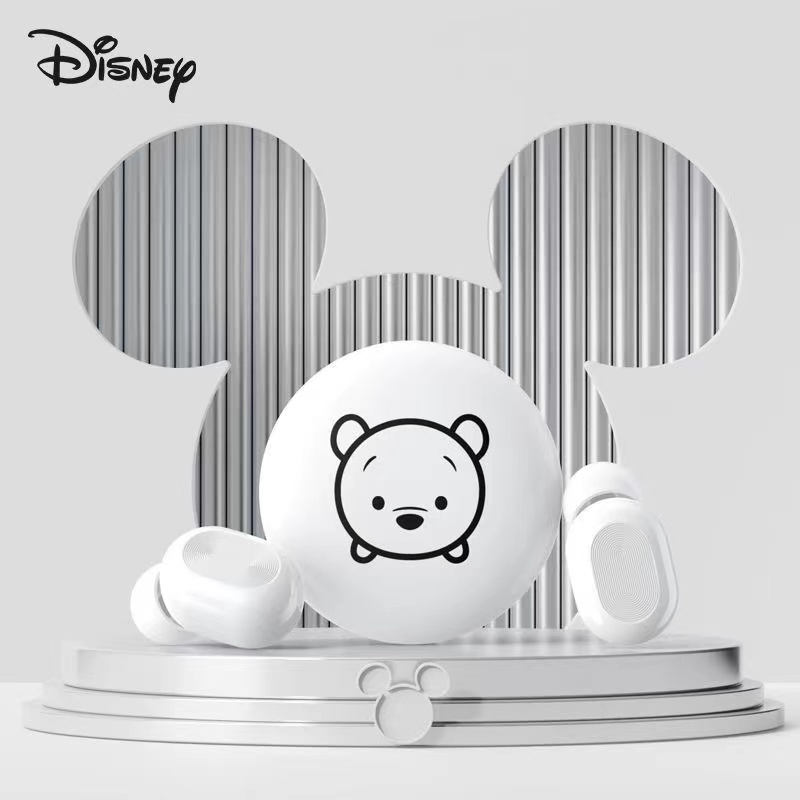 Tai nghe nhét tai không dây bluetooth DISNEY TWS mini hai chế độ giảm tiếng ồn tích hợp mi cờ rô họa tiết hoạt hình