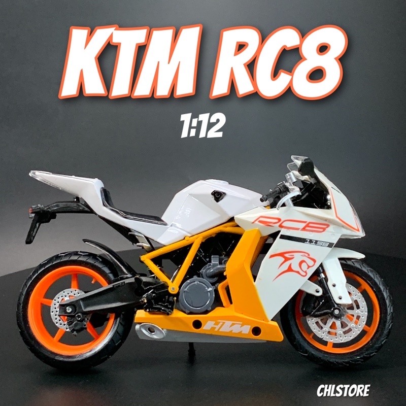 XE MÔ HÌNH - MOTO KTM RC8 1198 - tỷ lệ 1:12 CHLstore Mô Hình Xe PKL