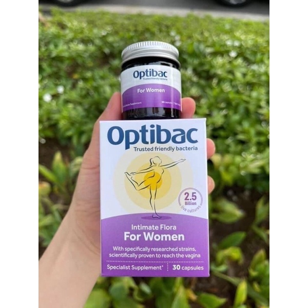 Men vi sinh Optibac probiotics for women tím 30 viên, 90 viên