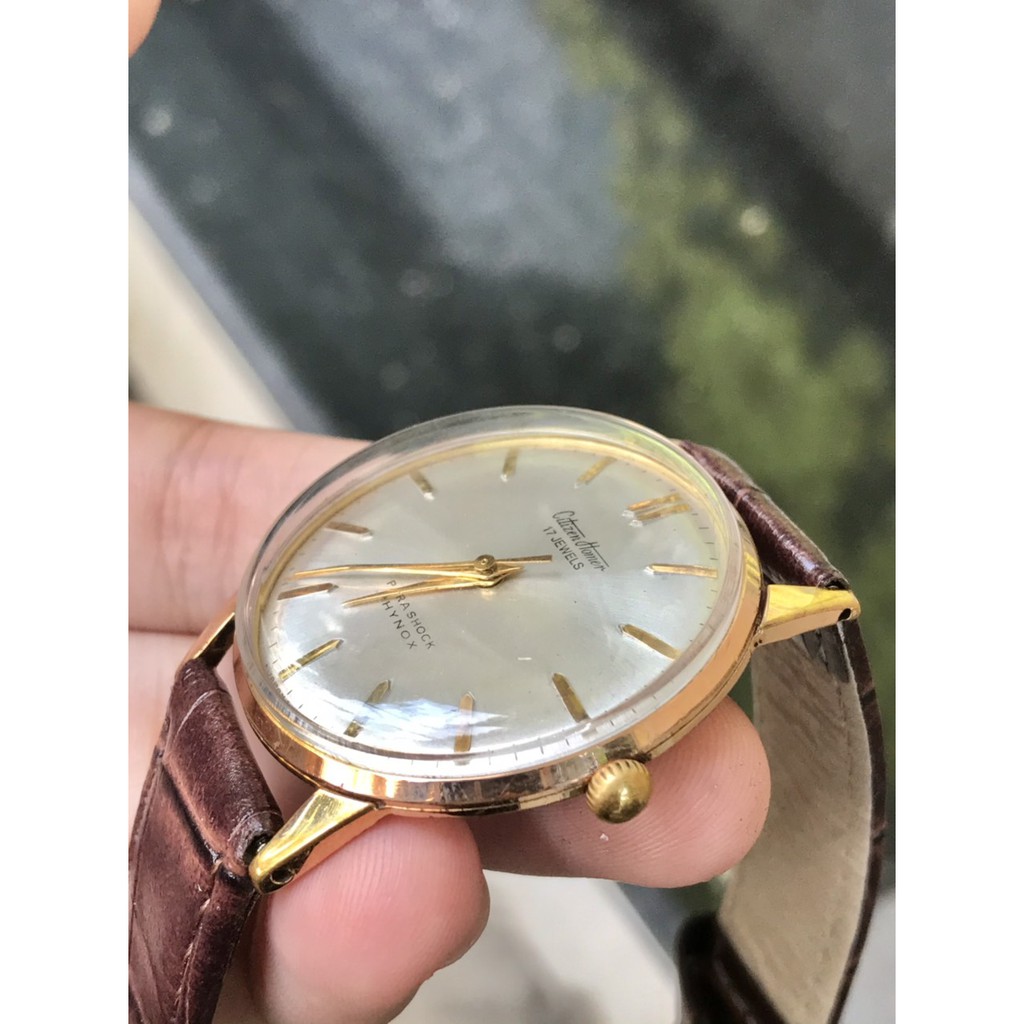 Đồng hồ nữ Citizen Homer cơ lên cót tay, dây da