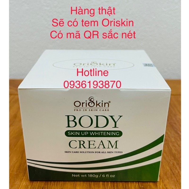 ✅ Kem Dưỡng Trắng Da Body Oriskin Body Skin Up Whitening Cream  [CHÍNH HÃNG] ❤️ Oriskin Body Dưỡng Trắng Da Toàn Thân