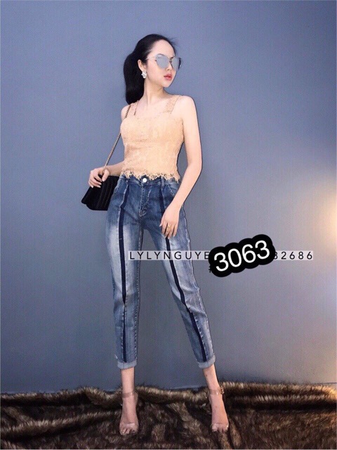⚡️Quần Baggy Jeans Phối Sọc 3063