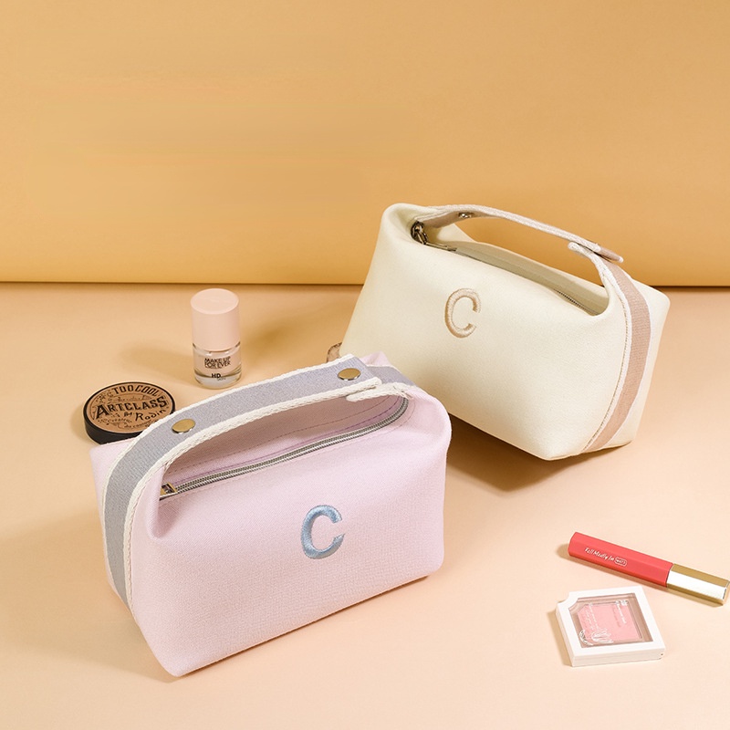 Túi Đựng Mỹ Phẩm Cỡ Lớn Bằng Vải canvas Phong Cách Hàn Quốc