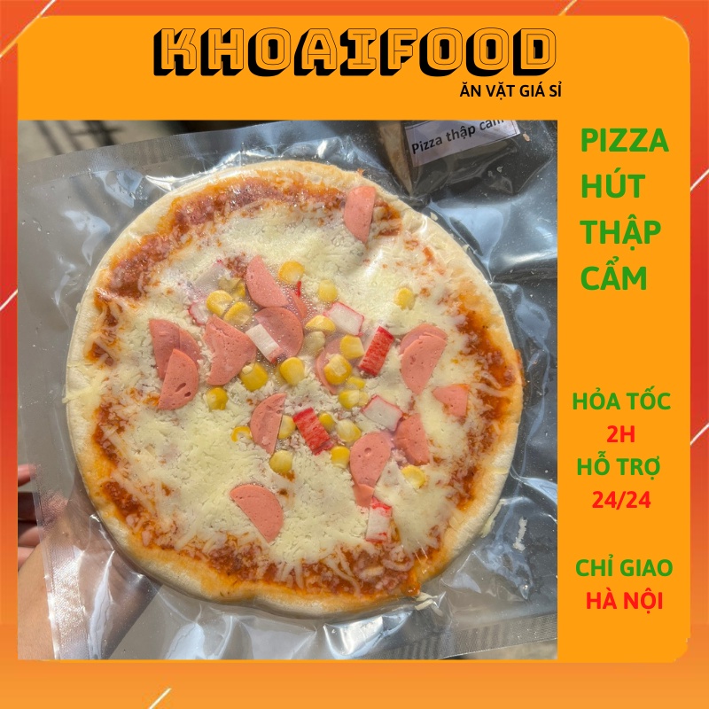 Pizza mini size 16 cm làm sẵn cực nhiều phô mai vị thập cẩm