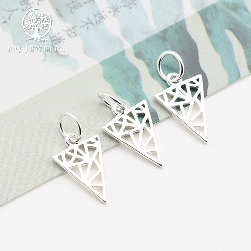 Charm bạc mặt tam giác treo - NQ Jewelry