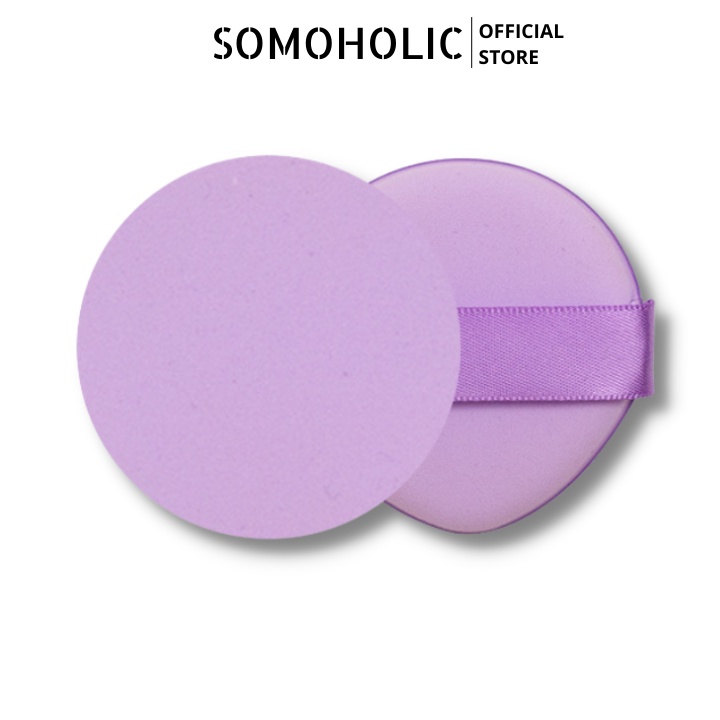 Mút Trang Điểm Tròn Tán Kem Nền BB Cushion Dạng Lỏng Dạng Bột Siêu Mềm Mịn Dễ Tán Kem Somoholic MT5