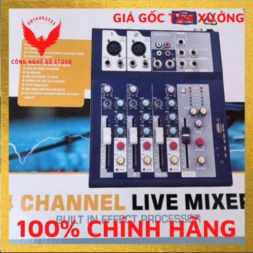 Bàn Mixer Yamaha F4 bluetooth, thiết bị Livestream, hát karaoke, âm thanh cao cấp