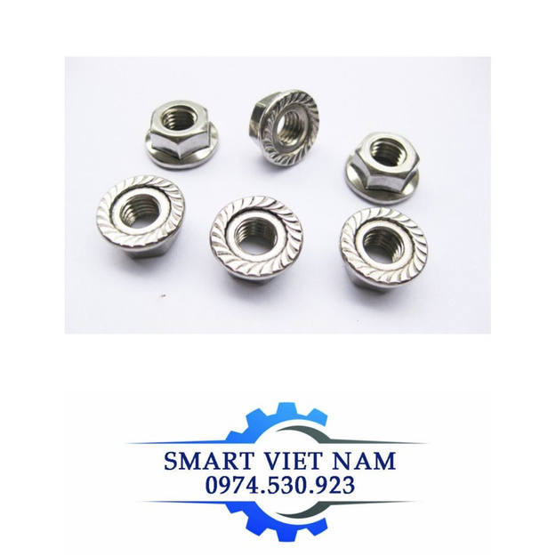 Ecu inox liền long đen M4,M5,M6,M8,Combo 100 chiếc