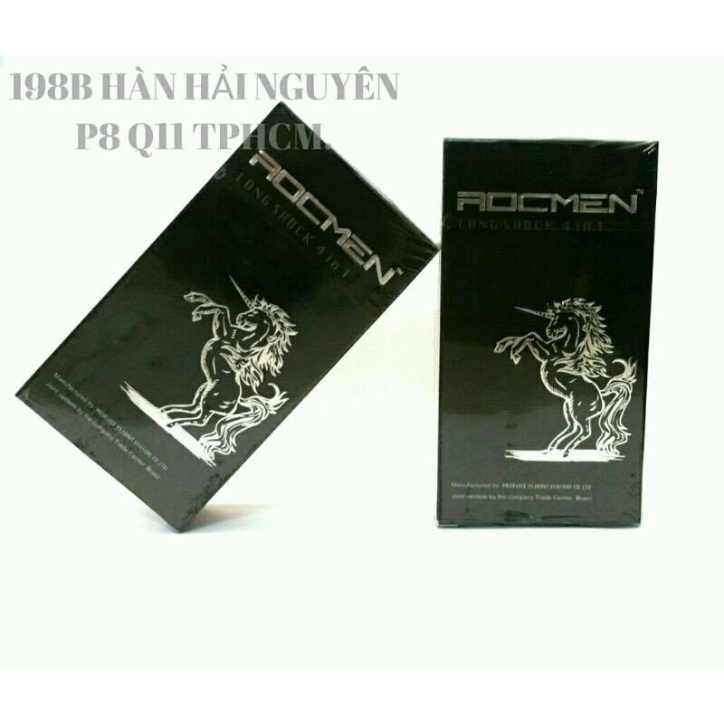 [Chính hãng] Bao cao su Rocmen Long shock 4 in 1