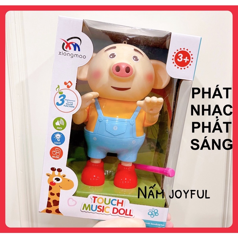 Đèn Chú Heo phát nhạc cảm ứng đáng yêu