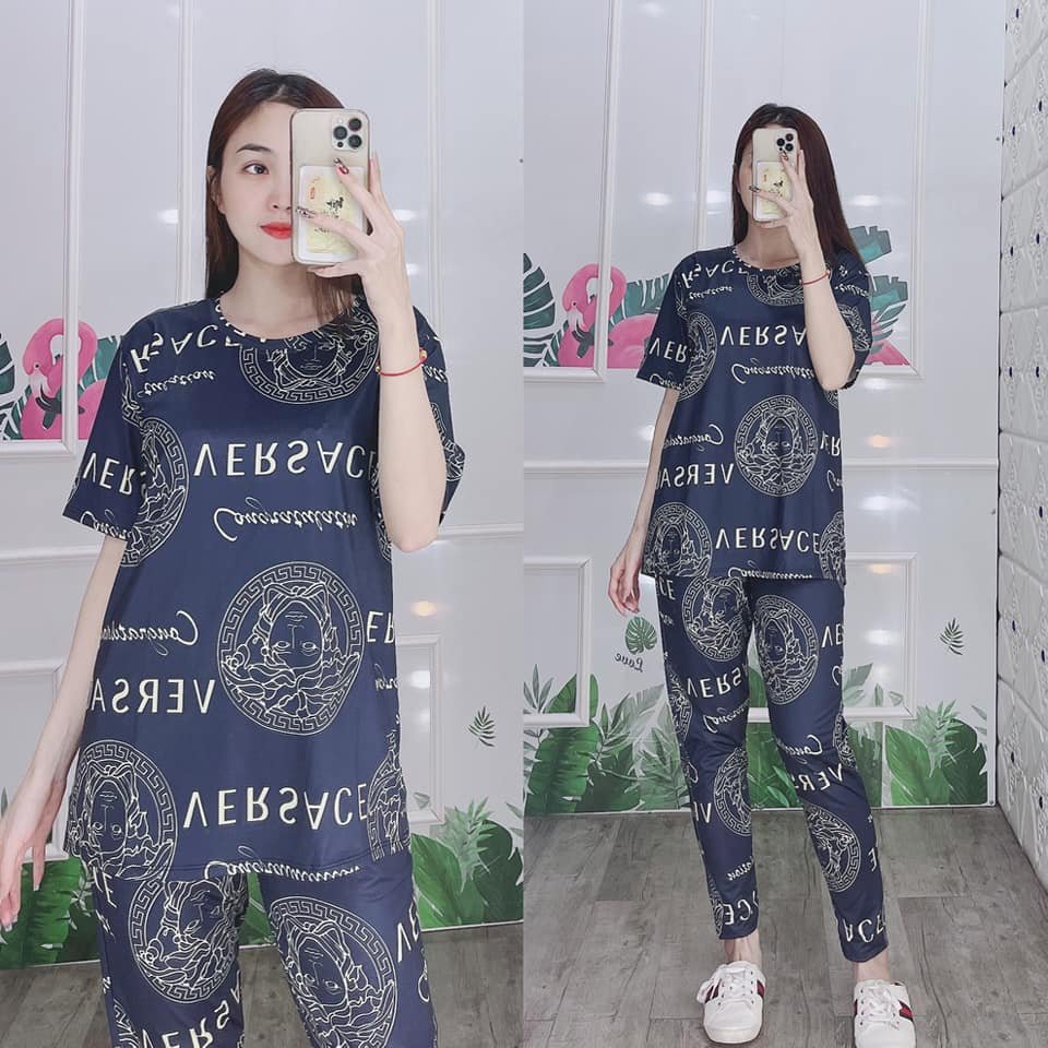 Set Bộ Thun Lạnh 3D Họa Tiết Cao Cấp Cực Sang - Mẫu Mặc Sp Thật