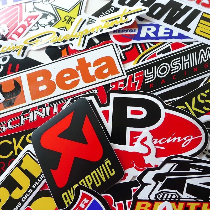 Bộ 50 Sticker hình graffiti dùng để dán trang trí laptop xe hơi ván trượt