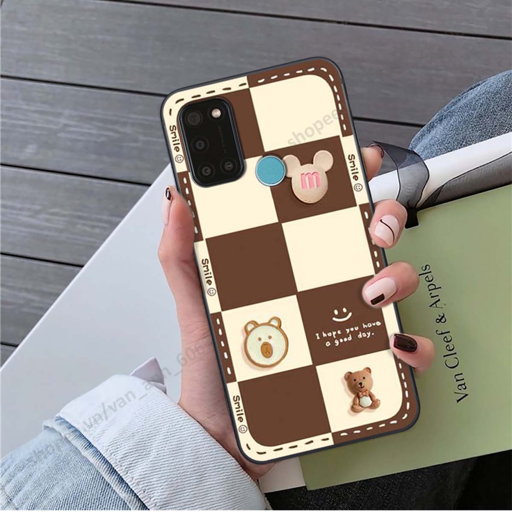 Ốp lưng Realme C17 / 7i hình gấu, kẹo dễ thương cute