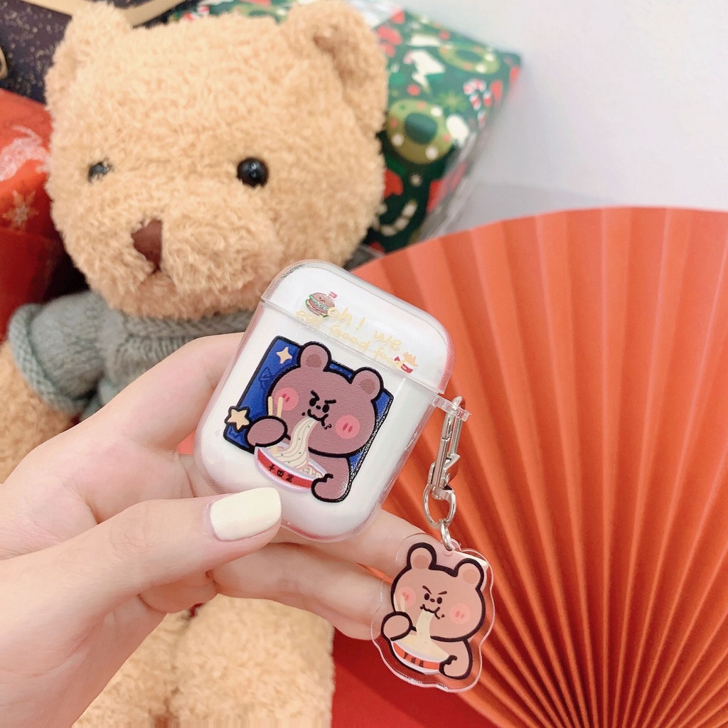 Vỏ bảo vệ tai nghe bluetooth Airpods bằng Sillicone dẻo, ốp Case cute, Airpods 2/pro