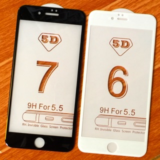 iPhone 6/6plus/7/7plus/X/XS Max/11 pro max/12 pro max/13 pro max/14 pro max Kính Cường Lực 5D Full Màn Hình Full Box