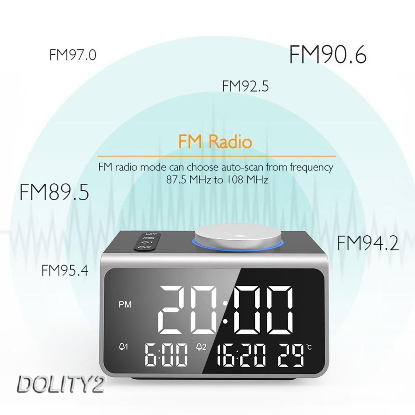 Radio Fm Màn Hình Led 0-100% Hd Có Thể Điều Chỉnh Độ Sáng