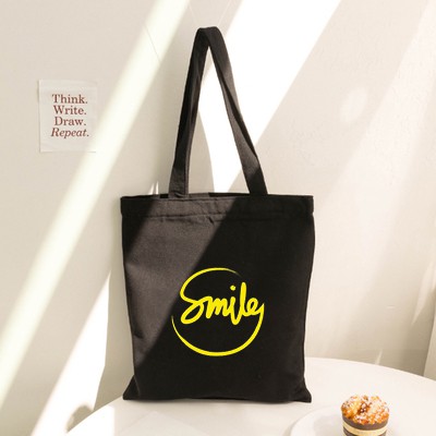 TÚI TOTE VẢI BỐ ĐEO VAI CANVAS IN CHỮ SMILE