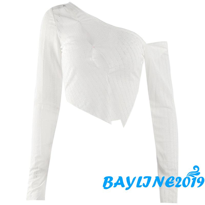 Áo Thun Dài Tay Cắt Xẻ Táo Bạo Thời Trang Nữ