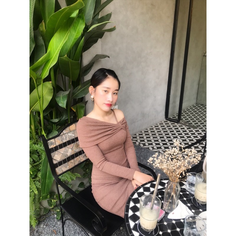 Đầm Cuao đầm body đầm ôm đầm ôm lệch vai - Willa.cuaoshop