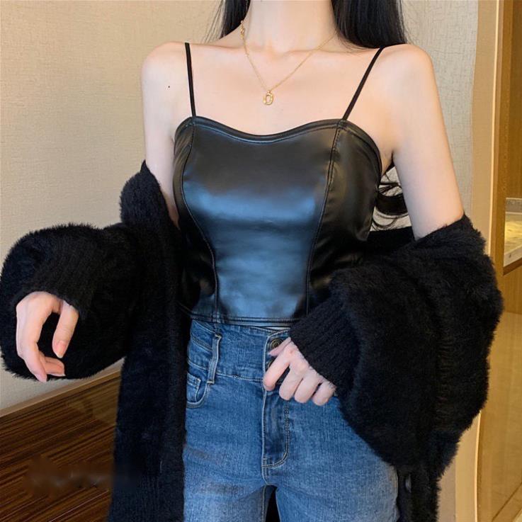 [Giá sỉ] Áo Bra Nữ Chất Da Cá Tính Chun Lưng Co Giaxn Thoáng Khí Hot Trend Sành Điệu DA25