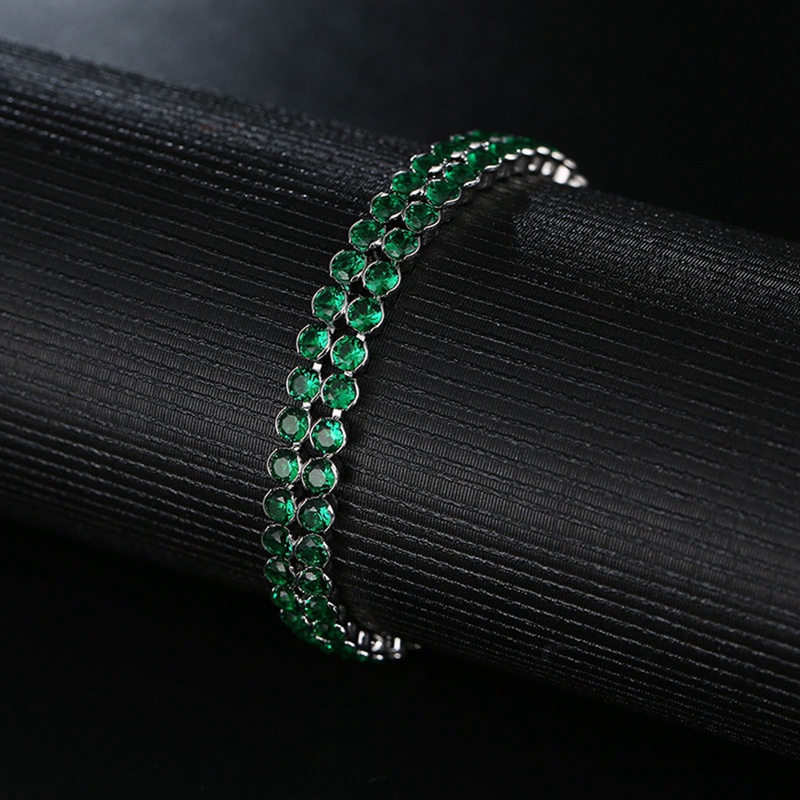 Vòng Tay Đá Zirconia Nhiều Màu Sang Trọng Cho Nữ