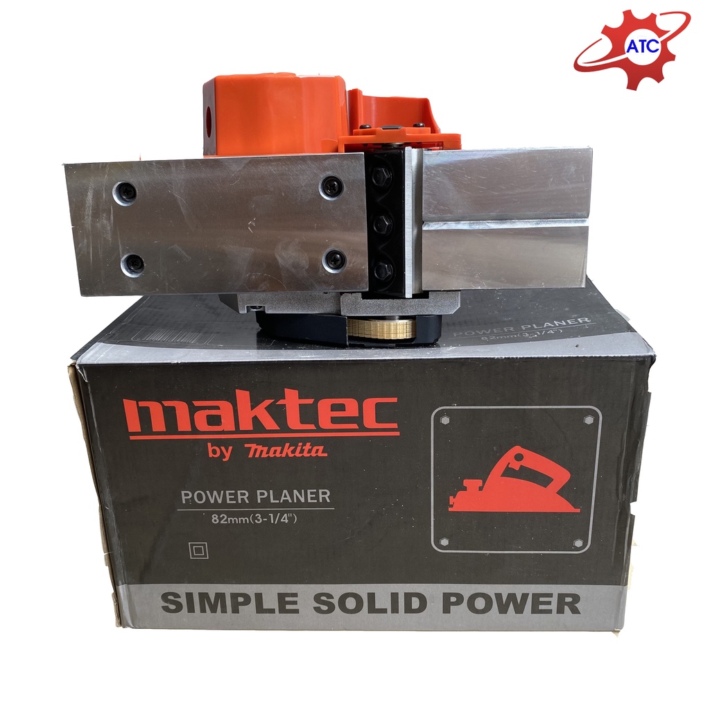 Máy bào gỗ cầm tay Maktec tặng sẵn lưỡi bào - Hàng logo đúc nổi loại 1