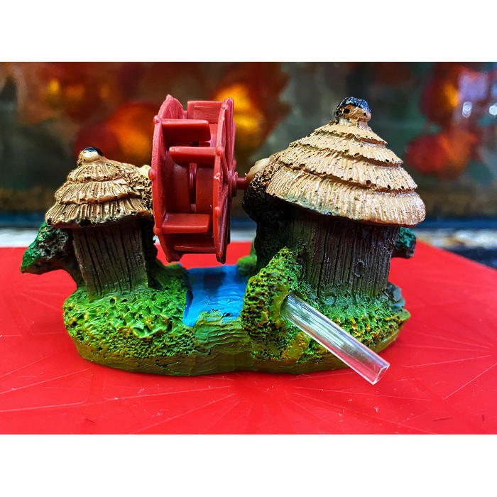 CẢNH NÚI BÁNH QUAY TRANG TRÍ HỒ CÁ NON BỘ 9X5X6CM