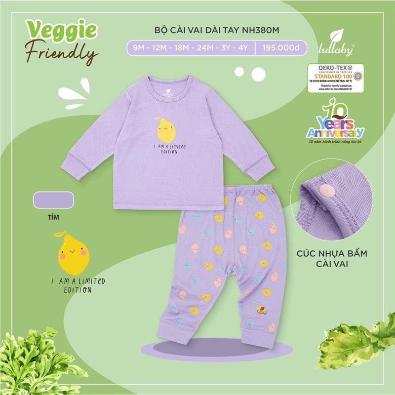 ( Xả hàng ) Bộ dài tay cài vai vải pettit cao cấp Lullaby cho bé (9-36 tháng )