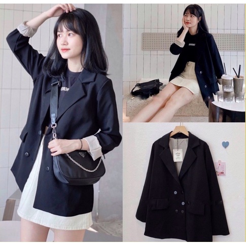 Áo blazer nữ, áo khoác nữ 1 lớp trơn FreeSize < 58kg - vest nữ phong cách Hàn Quốc gọn nhẹ thanh lịch | BigBuy360 - bigbuy360.vn