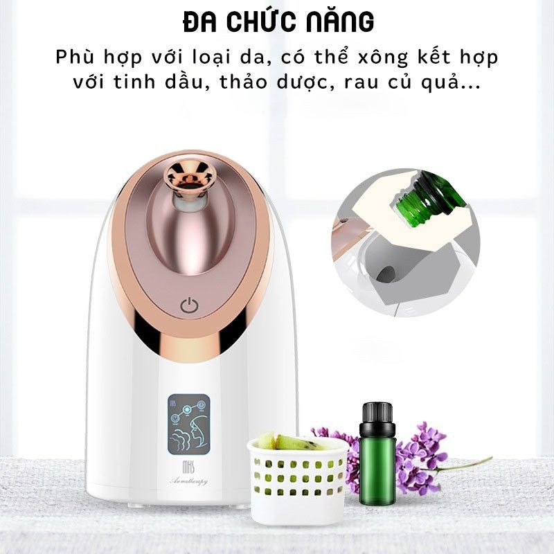 Máy Xông Mặt Nóng Lạnh Cao Cấp MKS- 6 Chế Độ Xông (Có Ngăn Chứa Thảo Dược)