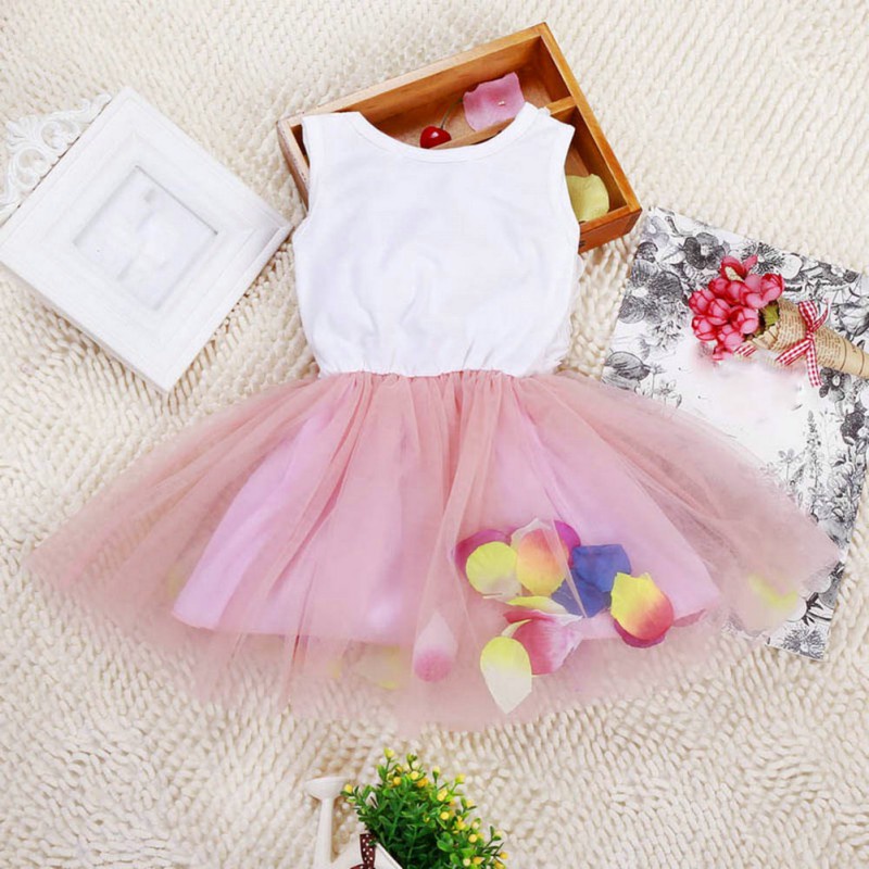 Đầm ngắn tay dáng xòe in hình chuột Mickey đáng yêu cho bé gái